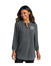 Load image into Gallery viewer, Port Authority LW713 Ladies 3/4 Sleeve Textured Crepe Tunic