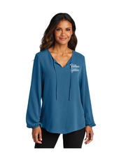 Load image into Gallery viewer, Port Authority LW714 Ladies Textured Crepe Blouse