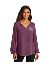 Load image into Gallery viewer, Port Authority LW714 Ladies Textured Crepe Blouse
