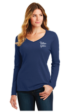 Load image into Gallery viewer, Port & Company LPC450VLS Ladies Long Sleeve V-Neck Tee