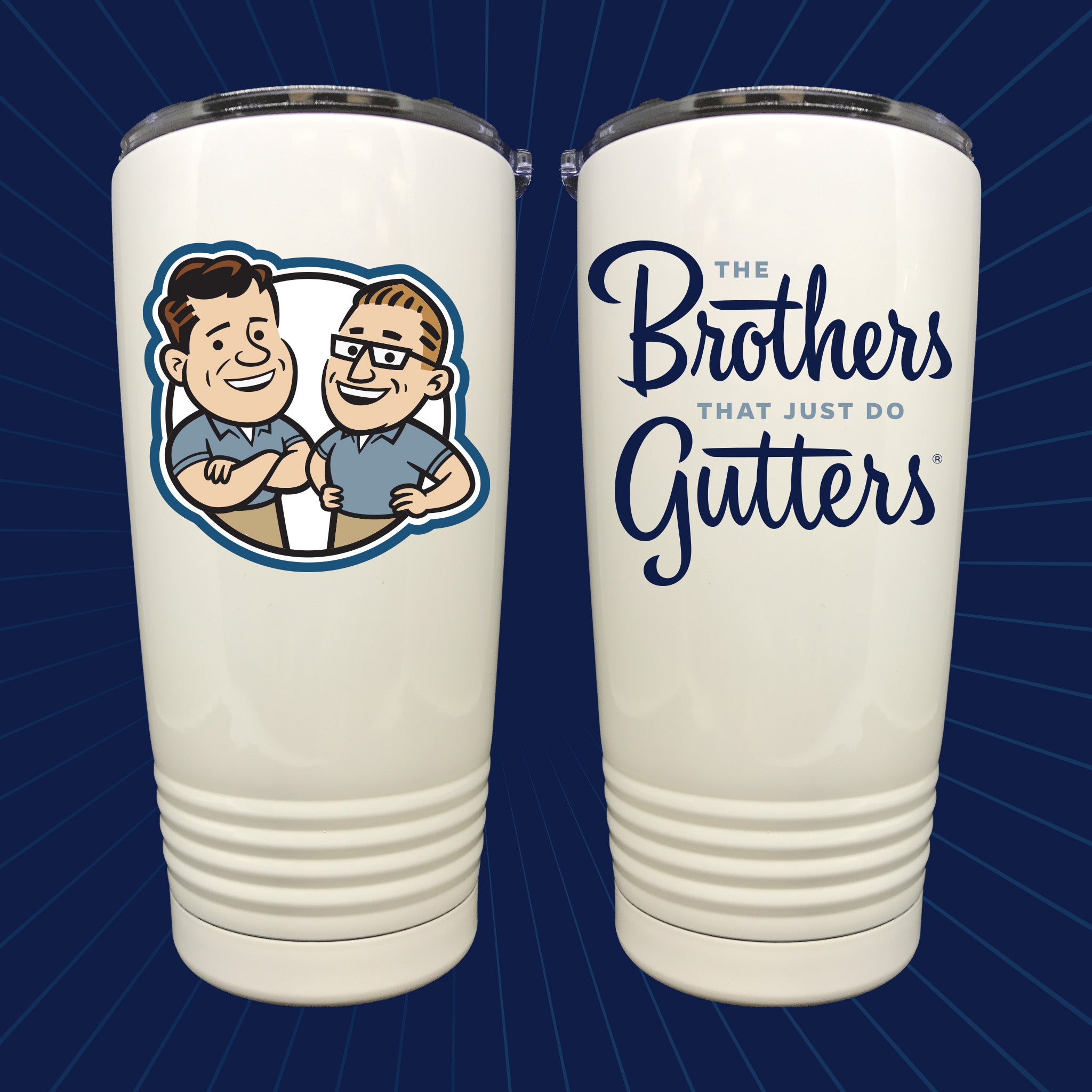 Tumbler TUM213, Stainless Steel 20oz Ringed Base - Brothers Gutters