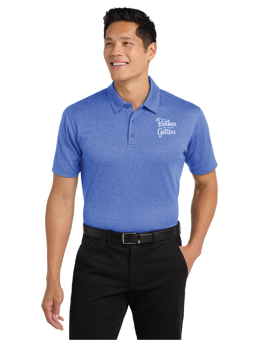 Port Authority K576 Trace Heather Polo
