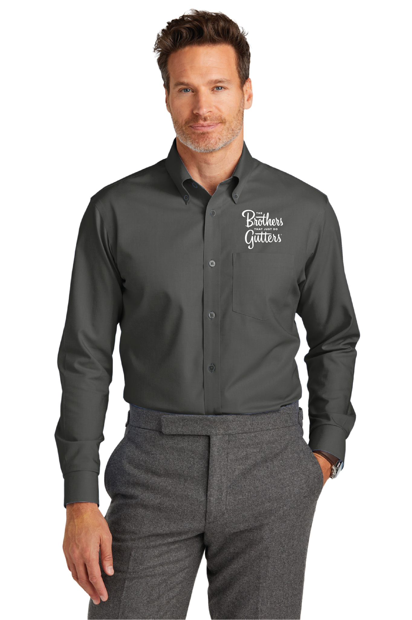 brooks brothers black dress shirt Brooks Brothers Linen button-down Shirt | Black
