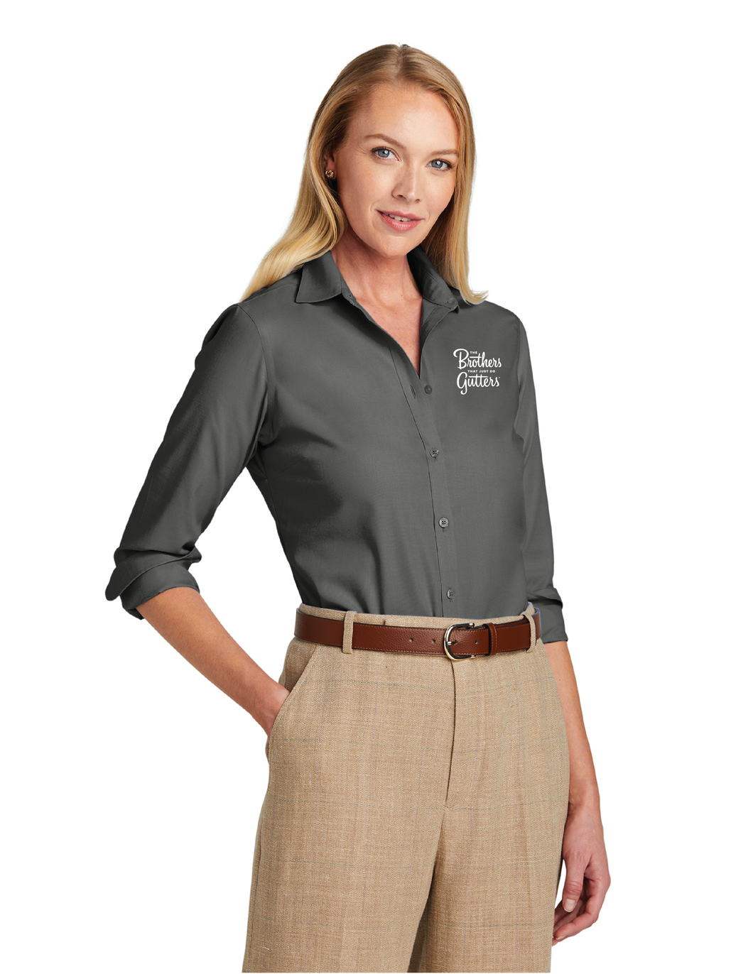 Brooks Brothers BB18003 Women’s Wrinkle-Free Stretch Nailhead Shirt