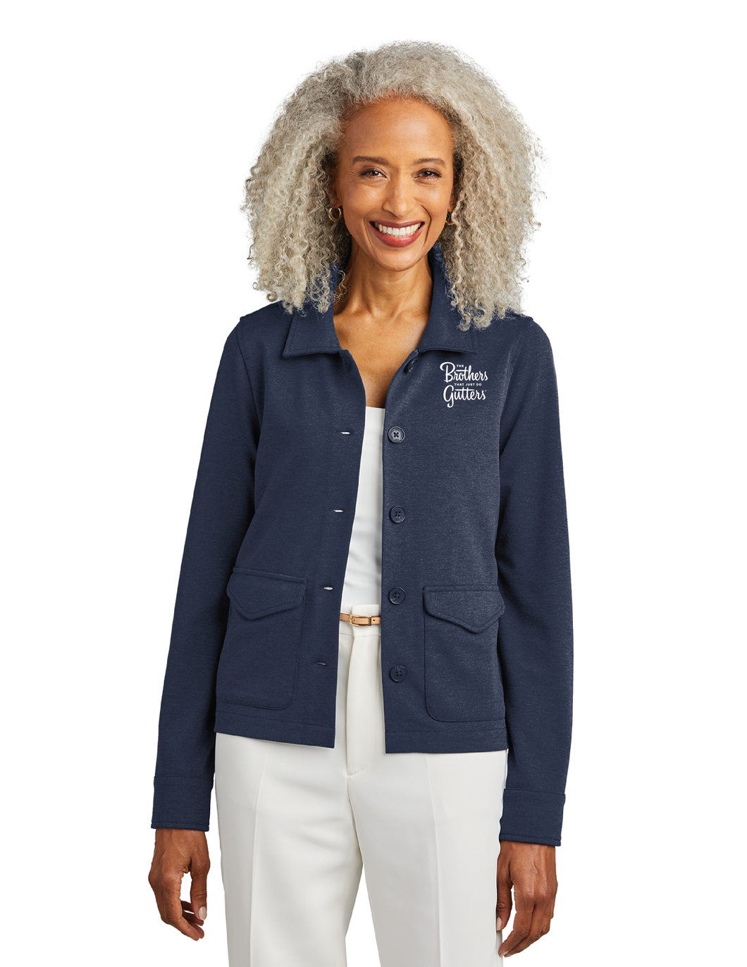 Brooks Brothers BB18205 Women’s Mid-Layer Stretch Button Jacket