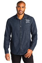 Load image into Gallery viewer, Port Authority W676 Long Sleeve Denim Shirt
